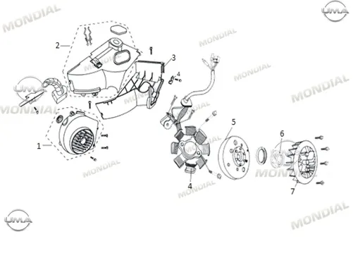 MONDIAL 125 Mash I ROTOR