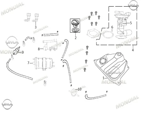 MONDIAL 125 Mash I BENZIN FILTRESI