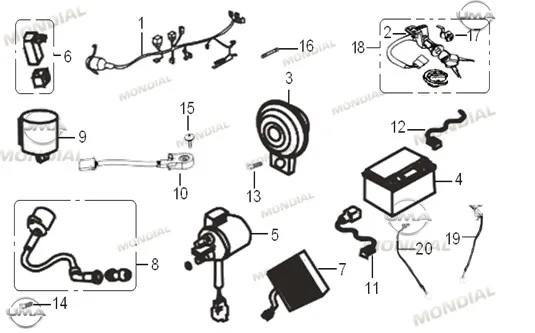MONDIAL 125 Mash I SINYAL FLASORU