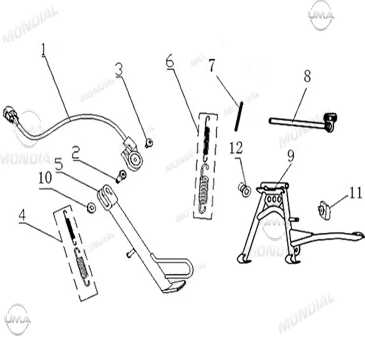 MONDIAL 125 RESSIVO i ORTA SEHPA