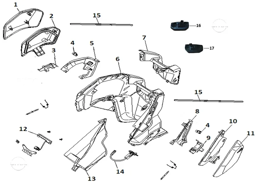 MONDIAL 125 RESSIVO i KILIT KANCASI SOL