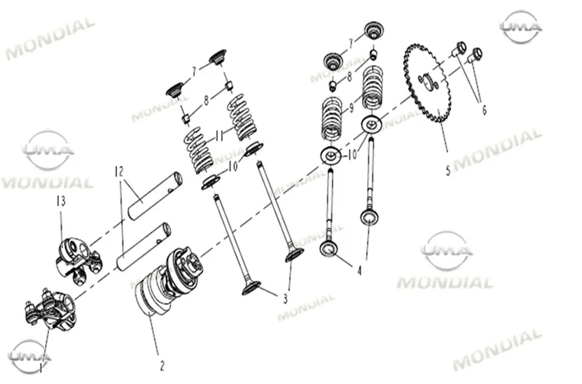 MONDIAL 125 VELOMAX SUPAP TIRNAGI
