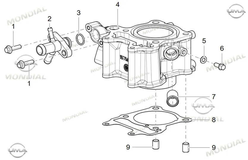 MONDIAL 125 VELOMAX SILINDIR