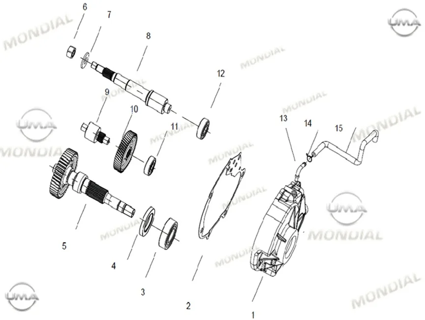 MONDIAL 125 VELOMAX ARA DISLI MILI