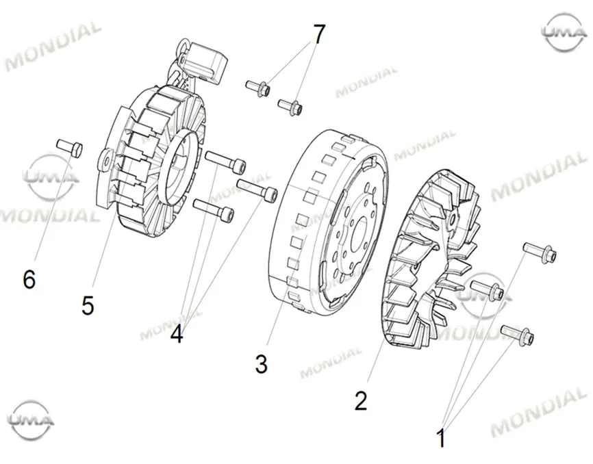 MONDIAL 125 VELOMAX ROTOR
