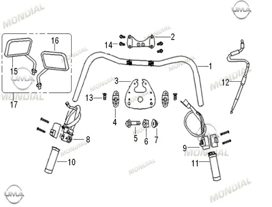 MONDIAL 125 ZN GAZ TELI