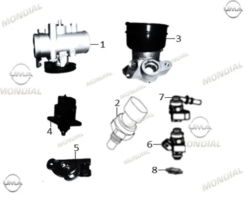 MONDIAL 125 ZNU I MOTOR ROLANTI HIZ SENSORU