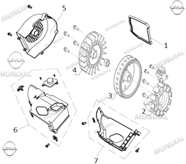MONDIAL 50 AIR TIME STATOR