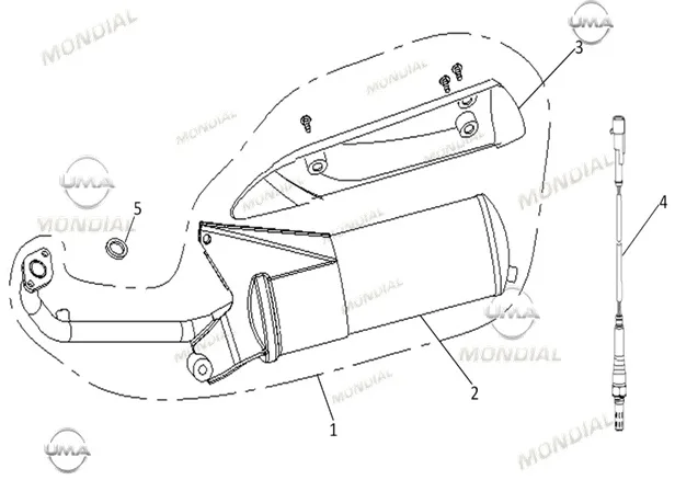 MONDIAL 50 AIR TIME EGZOZ KOMPLE (SIYAH)