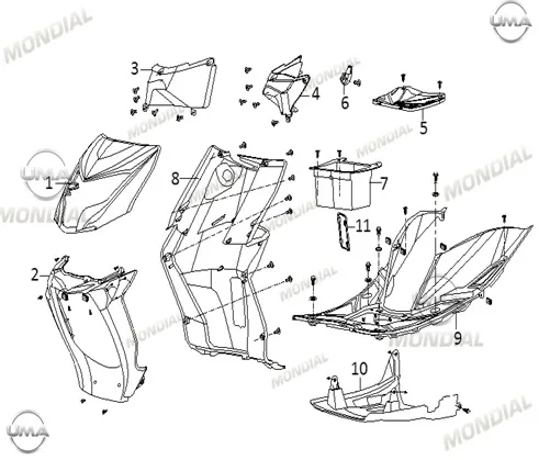 MONDIAL 50 EAGLE AYAKLIK ANA GOVDE