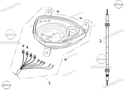 MONDIAL 50 EAGLE GOSTERGE PANELI KOMPLE