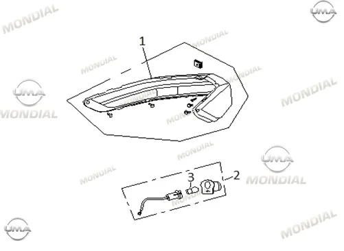 MONDIAL 50 EAGLE ARKA STOP KOMPLE