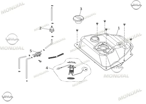 MONDIAL 50 TAB BENZIN DEPOSU