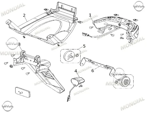 MONDIAL 50 TAB ARKA STOP KOMPLE