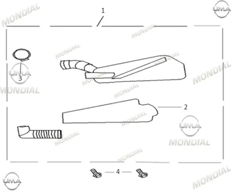 MONDIAL 50 ZNU ec HAVA FILTRESI KOMPLE