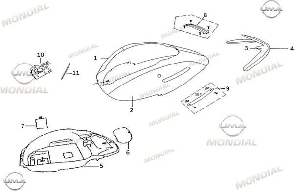 MONDIAL 50 ZNU ec SELE ALTI YAN KARENAJ SOL (MAVI)
