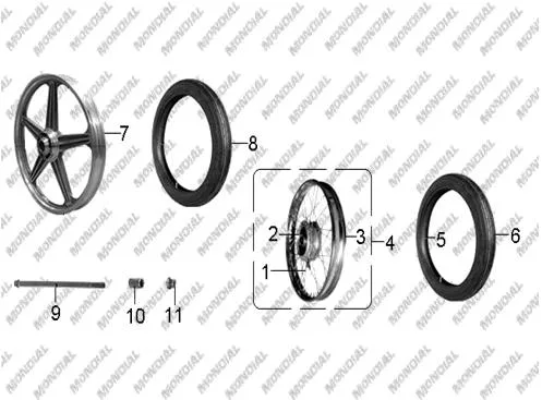 MONDIAL 100 MG SUPERBOY ON JANT - CELIK (1.40X18") (KIRMIZI)