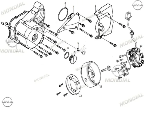 MONDIAL 100 MG SUPERBOY I STATOR