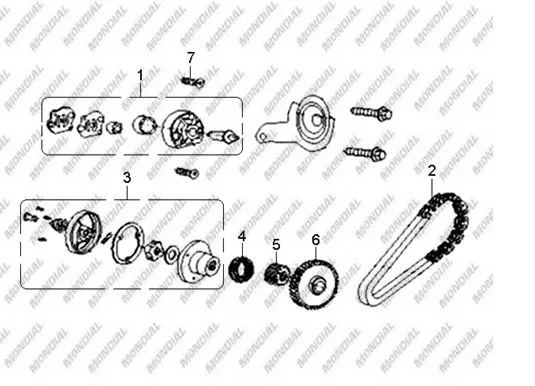 MONDIAL 110 UCG YAG POMPASI ROTOR DISLISI