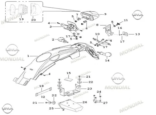 MONDIAL 125 MH DRIFT AKU YATAGI