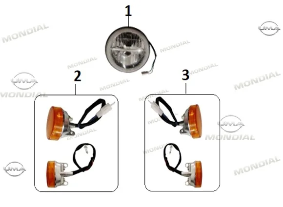 MONDIAL TURISMO 50 FAR KOMPLE (LED)