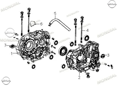 MONDIAL 150 Z-ONE KRANK KUTUSU SOL