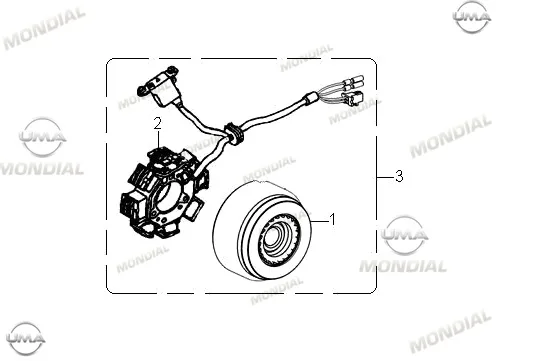 MONDIAL 150 Z-ONE ALTERNATOR KOMPLE