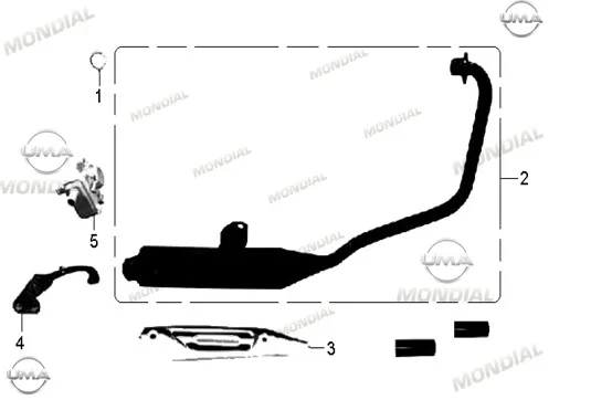 MONDIAL 150 Z-ONE KATALIZOR BAGLANTI BRAKETI