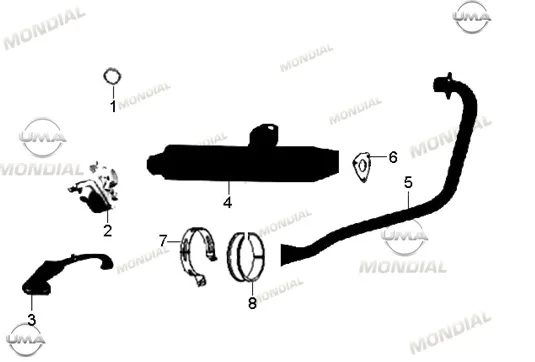 MONDIAL 150 Z-ONE KATALIZOR