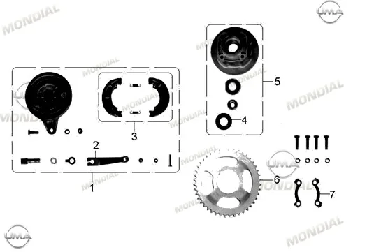 MONDIAL 150 Z-ONE ARKA ZINCIR DISLISI