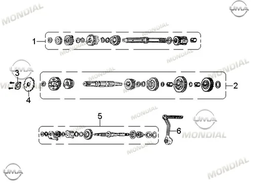 MONDIAL 180 Z-ONE S MARS DISLISI KOMPLE