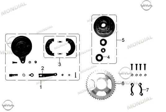 MONDIAL 180 Z-ONE S ARKA ZINCIR DISLISI
