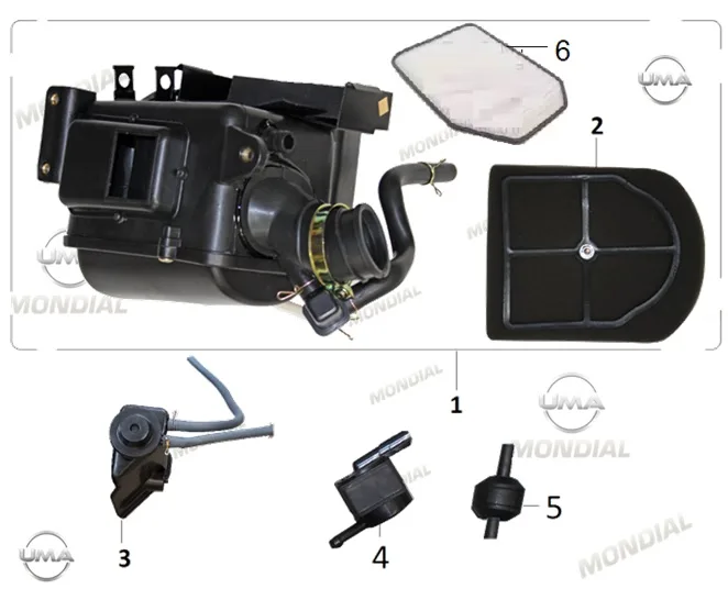 MONDIAL 50 UAG ec IKINCIL HAVA FILTRESI