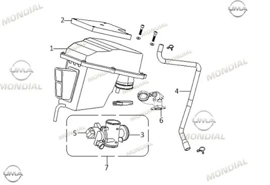 MONDIAL BUCANNER 250I KELEBEK VALF GOVDESI