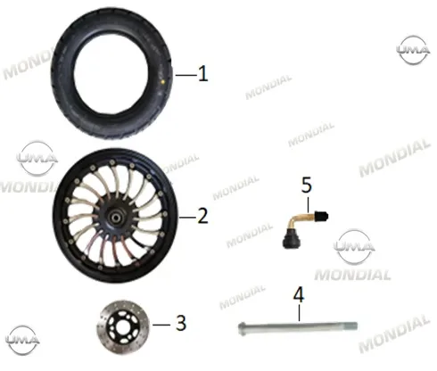 MONDIAL TURISMO 50 ON JANT - CELIK (2.15X10
