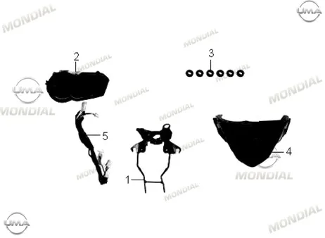 MONDIAL Z-ONE i_20 GOSTERGE PANELI KOMPLE