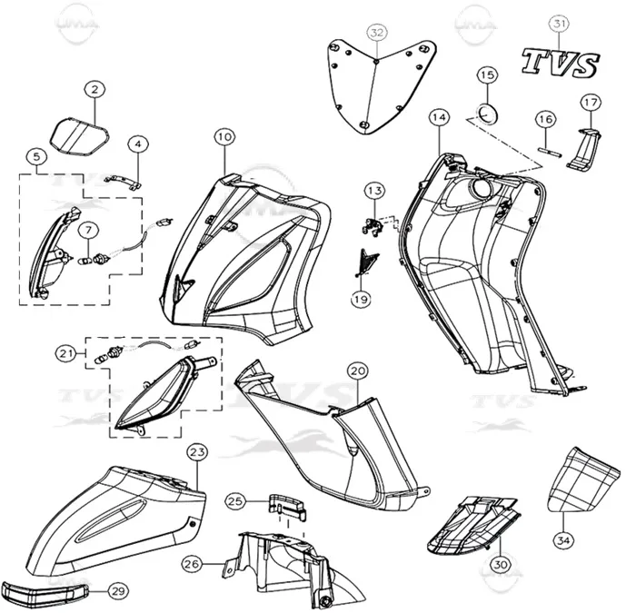TVS JUPITER KASK ASKISI