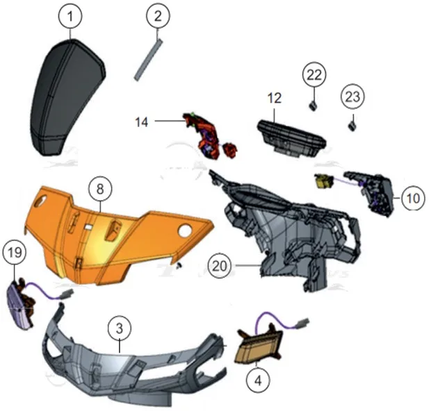 TVS NTORQ 125 (E5) GIDON UST KORUMA (KIRMIZI)