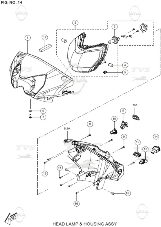 TVS WEGO KILOMETRE TABLASI