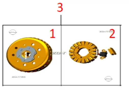 ZONTES ZT125T-M ALTERNATOR KOMPLE