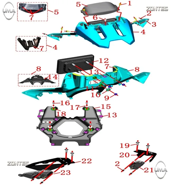 ZONTES ZT125T-M KILOMETRE TABLASI