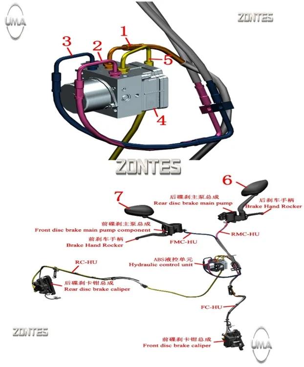 ZONTES ZT125T-M ABS MODULU
