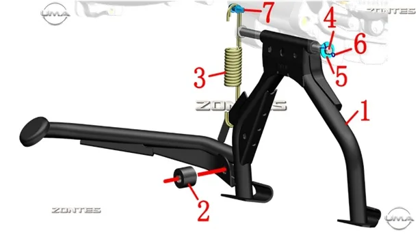 ZONTES ZT125T-M ORTA SEHPA TAKOZU