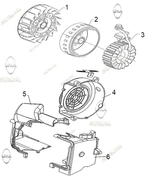 MONDIAL SKUTY 125 ROTOR