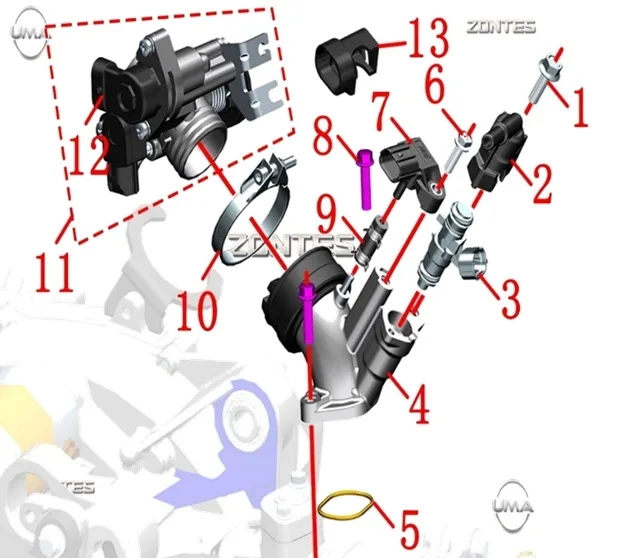 ZONTES ZT125T-M EMIS HAVASI SICAKLIK SENSORU