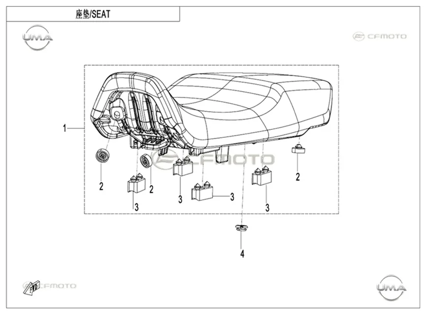 CFMOTO CF250DUAL (CF250GY-H) SELE KOMPLE