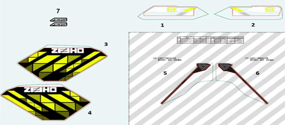 CFMOTO ZEEHO AE8+ ZH5000DT ETIKET (ABS)