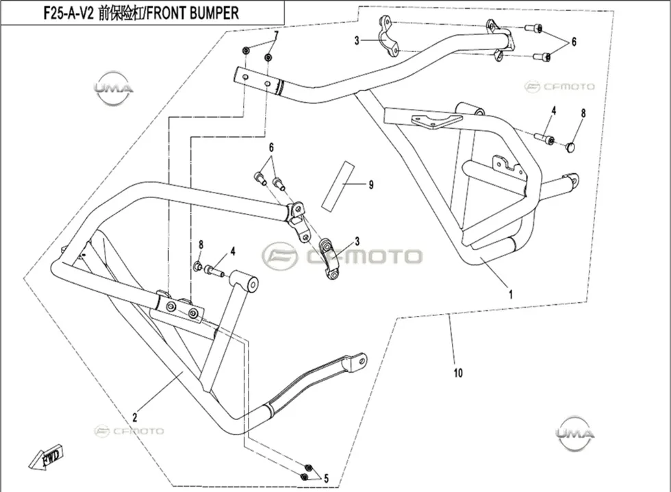 CFMOTO 650MT e5 ON TAMPON SAG (2022)