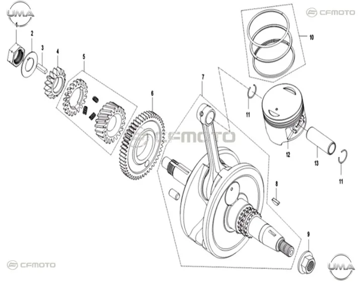 CFMOTO CF NK 150 PISTON II