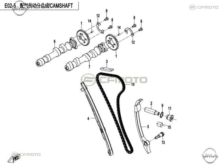 CFMOTO CF NK 400 EKSANTRIK MILI EMME